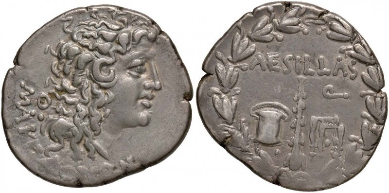 MACEDONIA Dominazione romana - Aesillas quaestor (90-70 a.C.) Tetradramma - Test...