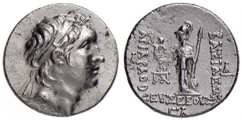 CAPPADOCIA - Ariathes IV (20-163 sec. a.C.) Dramma - Testa diademata a d. - R/ A...