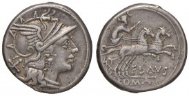Decimia - C. Decimius Flavus - Denario (150 a.C.) Testa di Roma a d. - R/ Diana su biga a d., sotto, FLAVS - B. 1; Cr. 207/1 AG (g 4,12) Ex Negrini 33...