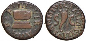 Augusto (27 a.C.-14 d.C.) Quadrante (Roma) - C. 340 AE (g 3,00)
BB
