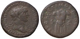 Traiano (98-117) Dupondio - Busto a d. - R/ Armatura romana - C. 567; RIC 582 AE (g 11,97) Corroso
qBB/MB
