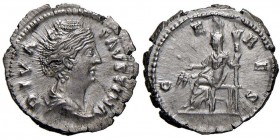 Faustina I (moglie di Antonino Pio) Denario - Busto a d. - R/ Cerere seduta a s. - RIC 379 AG (g 3,49)
SPL