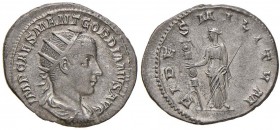 Gordiano III (238-244) Antoniniano - Busto radiato a d. - R/ Fides stante a s. - RIC 1 AG (g 4,12) Ex Roma Nimismatics e-sale 67, 2019, lotto 1006
SP...