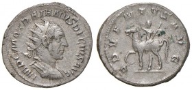 Traiano Decio (249-251) Antoniniano - Busto radiato e corazzato a d. - R/ L'imperatore a cavallo verso s. tiene un lungo scettro e alza la mano d. - R...