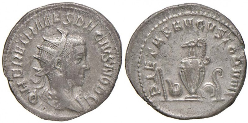 Erennio Etrusco (251) Antoniniano - Busto radiato a d. - R/ PIETAS AVGVSTORVM, s...