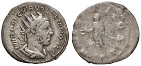 Volusiano (251-253) Antoniniano - R/ L'imperatore sacrificante a s. - AG (g 3,50) Conio stanco al R/
BB/B