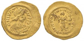 Giustino I (565-578) Tremisse (Costantinopoli) Busto a d. - R/ La Vittoria andante a d. - Sear 353 AU (g 1,48) Graffi
BB