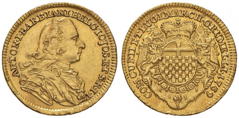 BELGIOIOSO Antonio da Barbiano di Belgioioso (1769) Zecchino 1769 - MIR 13; R.M....