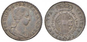 FIRENZE Ferdinando III (1790-1801) Mezzo paolo 1792- MIR 409 AG (g 1,34) R Graffi al D/. Colpo al bordo
SPL+/qFDC