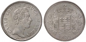 LUCCA Carlo Lodovico di Borbone (1824-1847) 2 Lire 1837 - MIR 258 AG (g 9,64) Colpetto al bordo ma di conservazione eccezionale
FDC