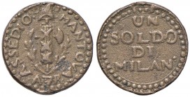 MANTOVA Assedio austro-russo (1799) Soldo - Gig. 4 AE (g 12,80) Di insolita conservazione per questo tipo di moneta
SPL