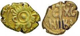 MESSINA Tancredi (1190-1194) Tarì - Spahr 123; MIR 43 AU (g 2,36) Depositi al R/
BB+