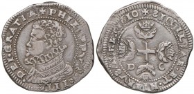 MESSINA Filippo III (1598-1621) Mezzo scudo 1610 - MIR 344/1 AG (g 15,69)
qBB