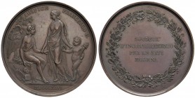 MODENA Francesco IV (1814-1846) Medaglia 1846 Società per l'incoraggiamento delle Arti - Opus: Rinaldi - AE (g 69,69 - Ø 60 mm) Colpetti al bordo
SPL...