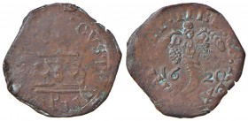 NAPOLI Filippo II (1556-1598) Tornese 1620 - MIR 225/6 CU (g 3,15)
BB