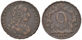 NAPOLI CARLO DI BORBONE (1734-1759) 9 Cavalli 1756 - Magliocca 167 CU (g 4,35) R Metallo poroso
BB/BB+
