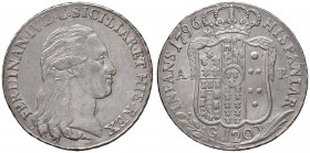 NAPOLI Ferdinando IV (1759-1799) Piastra 1796 - Magliocca 258 AG (g 27,50)
SPL