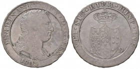 NAPOLI Ferdinando IV (1759-1816) Piastra 1805 - Magliocca 392 AG (g 27,39)
qBB