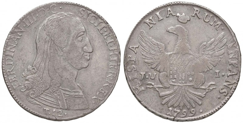 PALERMO Ferdinando III (1759-1816) 12 Tarì 1798 - MIR 603/4 AG (g 27,13)
BB