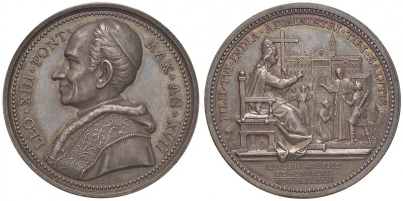 Leone XIII (1878-1903) Medaglia A. XVII - Opus: Bianchi - AG (g 36,32 - Ø 43 mm)...