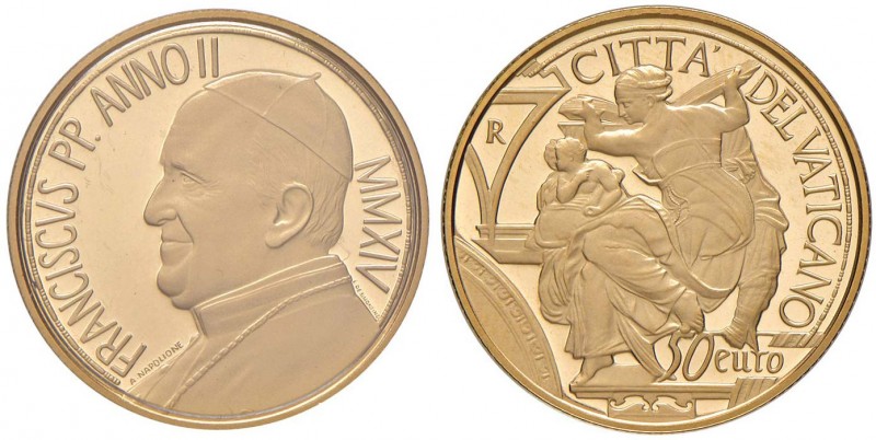 Francesco (2013-) 50 Euro 2014 - AU 450° anniversario della morte di Michelangel...