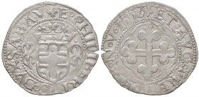 Emanuele Filiberto (1553-1580) Grosso 1556 I tipo, Aosta - MIR 529c MI (g 1,98)
SPL
