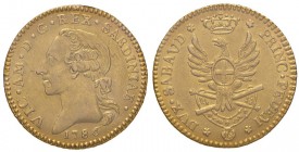 Vittorio Amedeo III (1773-1796) Doppia 1786 - Nomisma 287; MIR 982a AU Sigillato SPL da Gianfranco Erpini
SPL