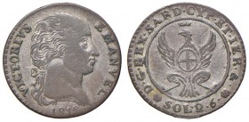 Vittorio Emanuele I (1802-1821) 2,6 Soldi 1815 - Nomisma 503 MI
BB/qSPL
