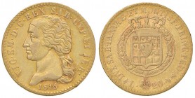 Vittorio Emanuele I (1802-1821) 20 Lire 1816 - Nomisma 508 AU RR Piccola screpolatura al D/
BB