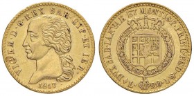 Vittorio Emanuele I (1802-1821) 20 Lire 1817 - Nomisma 509 AU R
BB+