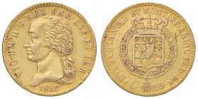 Vittorio Emanuele I (1802-1821) 20 Lire 1819 - Nomisma 511 AU R Depositi e minimi graffietti
BB+/BB