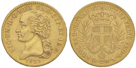 Vittorio Emanuele I (1802-1821) 20 Lire 1821 - Nomisma 514 AU RRR Variante con PRINC senza punto
qBB