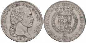 Vittorio Emanuele I (1802-1821) 5 Lire 1817 - Nomisma 516 AG R Lucidata
MB