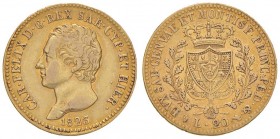 Carlo Felice (1821-1831) 20 Lire 1823 T - Nomisma 541 AU
BB
