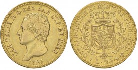 Carlo Felice (1821-1831) 20 Lire 1825 T - Nomisma 545 AU Pulito
qBB