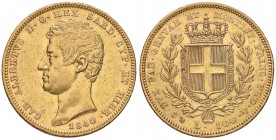 Carlo Alberto (1831-1849) 100 Lire 1840 G - Nomisma 631 AU R Minimi graffietti diffusi
qBB/BB