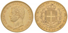 Carlo Alberto (1831-1849) 20 Lire 1836 G - Nomisma 648 AU Modesti depositi al R/ e minimo graffietto sul collo al D/
BB