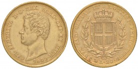 Carlo Alberto (1831-1849) 20 Lire 1849 G - Nomisma 665 AU
BB