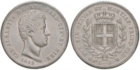 Carlo Alberto (1831-1849) 2 Lire 1845 T - Nomisma 715 AG RR Pesantemente restaurato
MB
