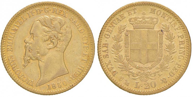 Vittorio Emanuele II (1849-1861) 20 Lire 1850 G - Nomisma 741 AU
qBB