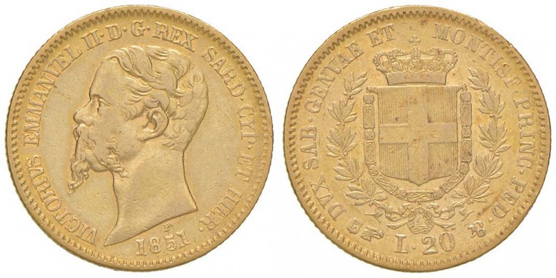 Vittorio Emanuele II (1849-1861) 20 Lire 1851 T - Nomisma 744 AU
qBB