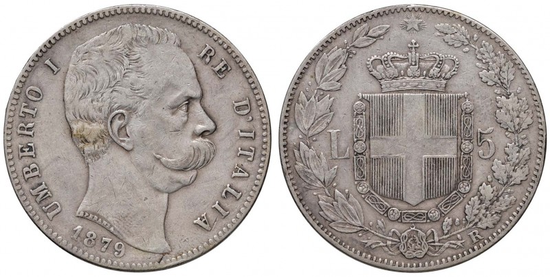 Umberto I (1878-1900) 5 Lire 1879 - Nomisma 993 AG
BB