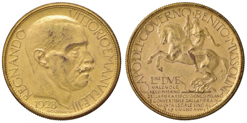 Vittorio Emanuele III (1900-1946) Buono da 2 Lire 1928 A. VI Fiera di Milano - N...