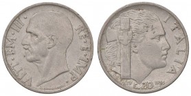 Vittorio Emanuele III (1900-1946) 20 Centesimi 1936 - Nomisma 1294 NI RR Screpolatura al D/
BB