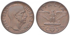 Vittorio Emanuele III (1900-1946) 10 Centesimi 1936 Impero - Nomisma 1329 CU Lieve graffietto al D/
FDC