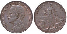 Vittorio Emanuele III (1900-1946) 5 Centesimi 1915 - Nomisma 1345 CU Screpolatura al R/. Tracce di rame rosso
SPL+/qFDC