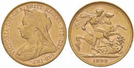 AUSTRALIA Victoria (1837-1901) Sterlina 1899 M - Fr. 25 AU (g 8,00) Minimi graffietti, minimo colpetto al bordo
SPL