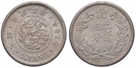 COREA Kwang Mu (1897-1907) Quarto di Yang 1898 - KM 1117 NI (g 4,75)
FDC