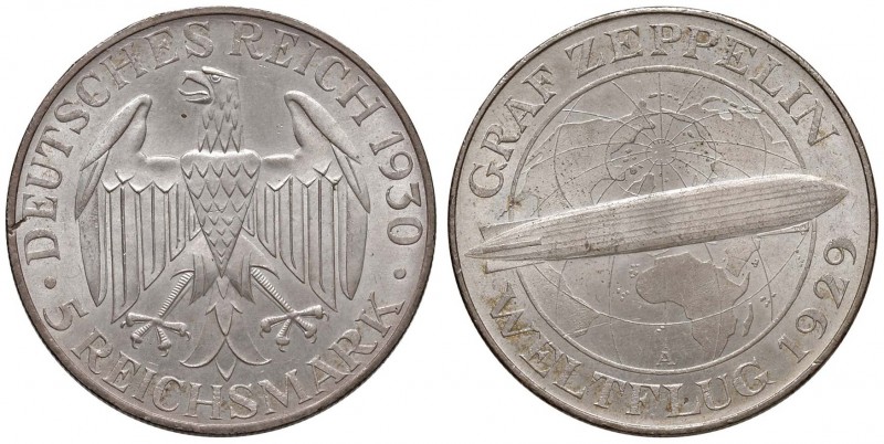 GERMANIA 5 Reichsmark 1930 A - Jaeger 343 AG (g 25,10)
qFDC