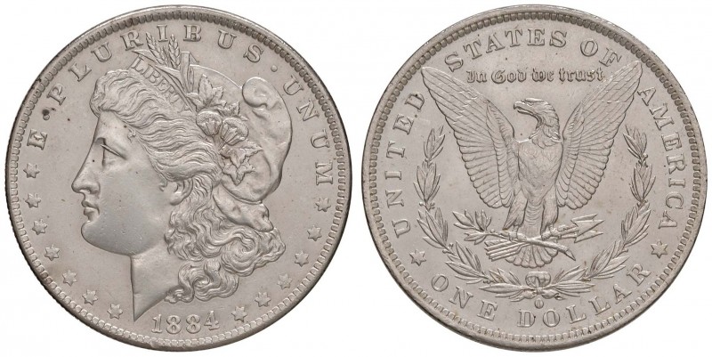 USA Dollaro 1884 O - KM 110 AG (g 26,72) Colpetto al bordo
qFDC